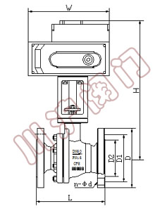 電動高溫球閥結(jié)構(gòu)圖