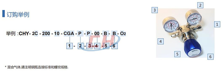 減壓器CHY-2訂貨參數