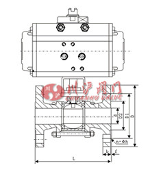 氣動三片式球閥結構圖