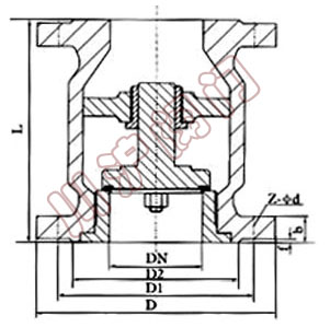 立式升降止回閥結構圖