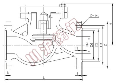 升降式止回閥結構圖